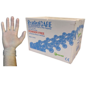 Vinyl Exam Gloves Powder-Free Case/10 Boxes  Medium