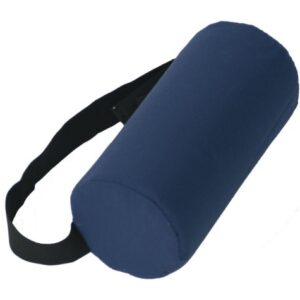 Lumbar Roll Full-Firm Navy With Strap  5  Dia. X 11