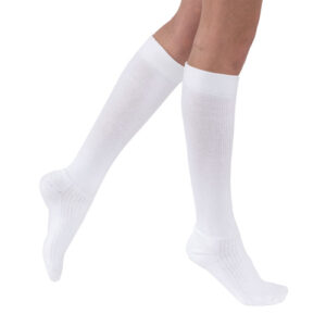 Jobst Activewear 30-40 Knee-Hi Socks White  Large Full Calf
