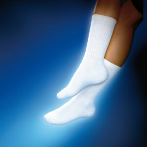 Jobst Sensifoot Socks 8-15mmHg White Large (pr)