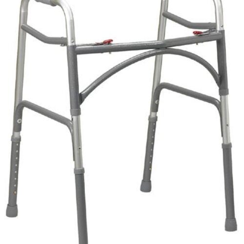 Double Button Extra-Wide Adult Folding Walker (Bariatric)