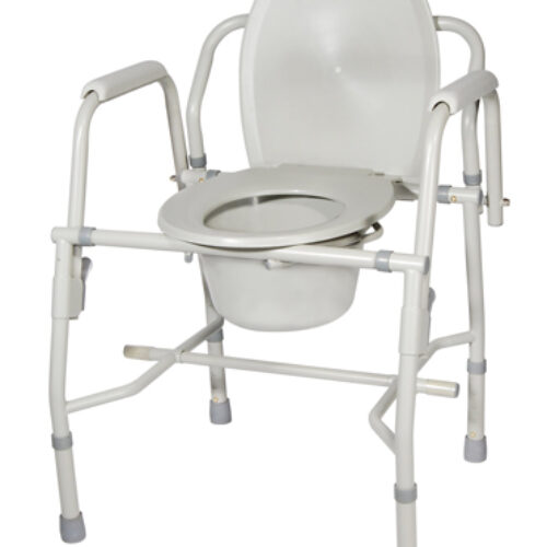 Drop Arm Commode Deluxe-KD Steel