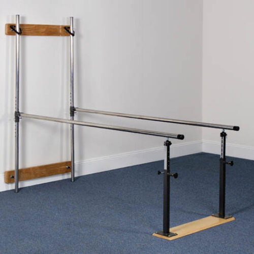Wall Mounted Folding Parallel Bars w/7' Handrails