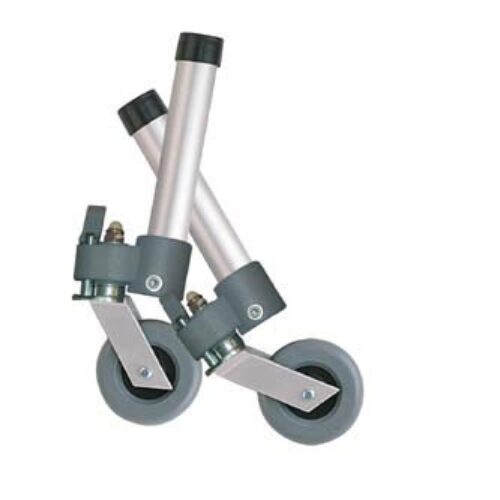 Comb. Swivel/Fixed Wheels 3  w/Lock and Rear Glides (pr)