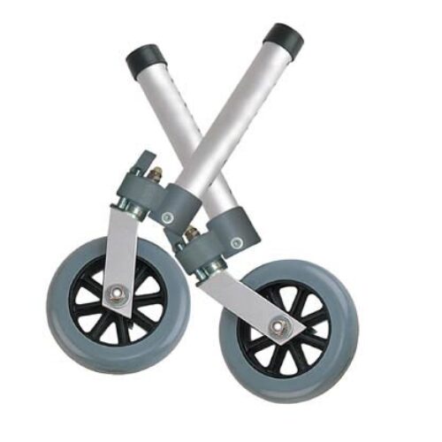 Comb. Swivel/Fixed Wheels 5  w/Lock & Rear Glides (pr)