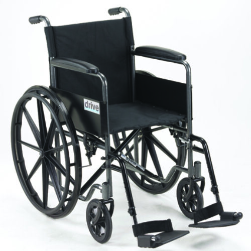 Wheelchair 18   w/Fixed Full Arms & Swingaway Det Footrests
