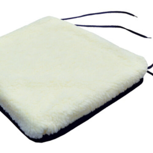 Rollator Cushion w/Sherpa Top Navy  13  x 14  x 2