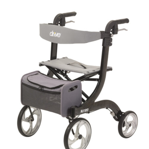 Nitro Rollator  Black with 10  Casters