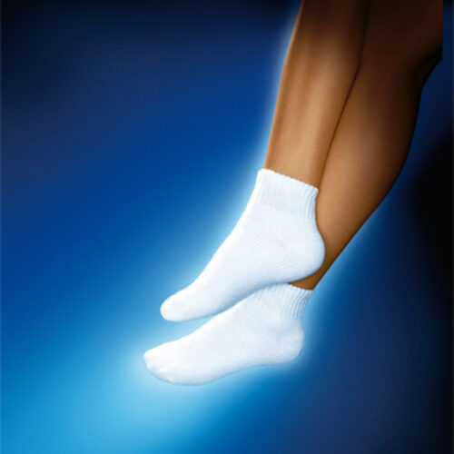 Sensifoot Mini Crew Socks White Medium