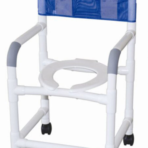 Shower Chair PVC w/Casters 18  Internal Width(Custom)MJM