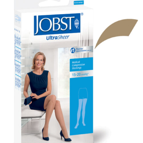 Jobst Ultrasheer 15-20mmHG Thigh Hi Large (pr) Honey